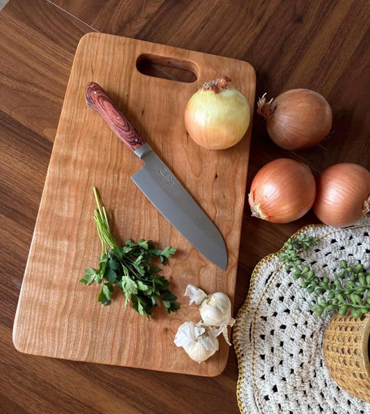Wide Cherry Cutting Board -  10"x17"